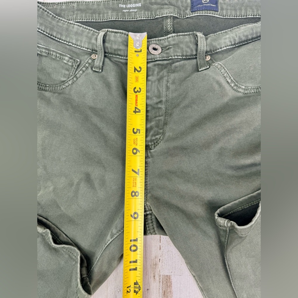 AG Adriano Goldschmied Jeans Womens 31R Green The Legging Super Skinny Fit - Picture 8 of 13